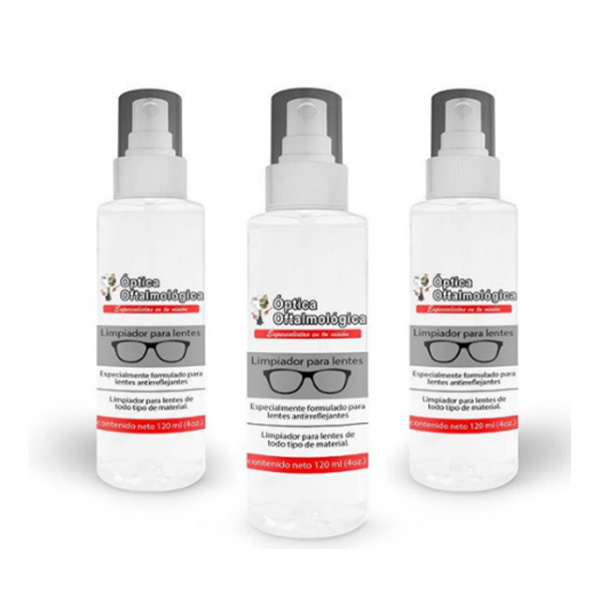 Spray limpiador de lentes- Limpieza suave y profunda de tus lentes