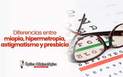 Diferencias entre miopía, hipermetropía, astigmatismo y presbicia