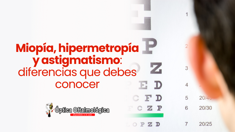 Miopía, hipermetropía y astigmatismo: diferencias que debes conocer